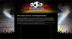 Desktop Screenshot of bundesligafavourites.com